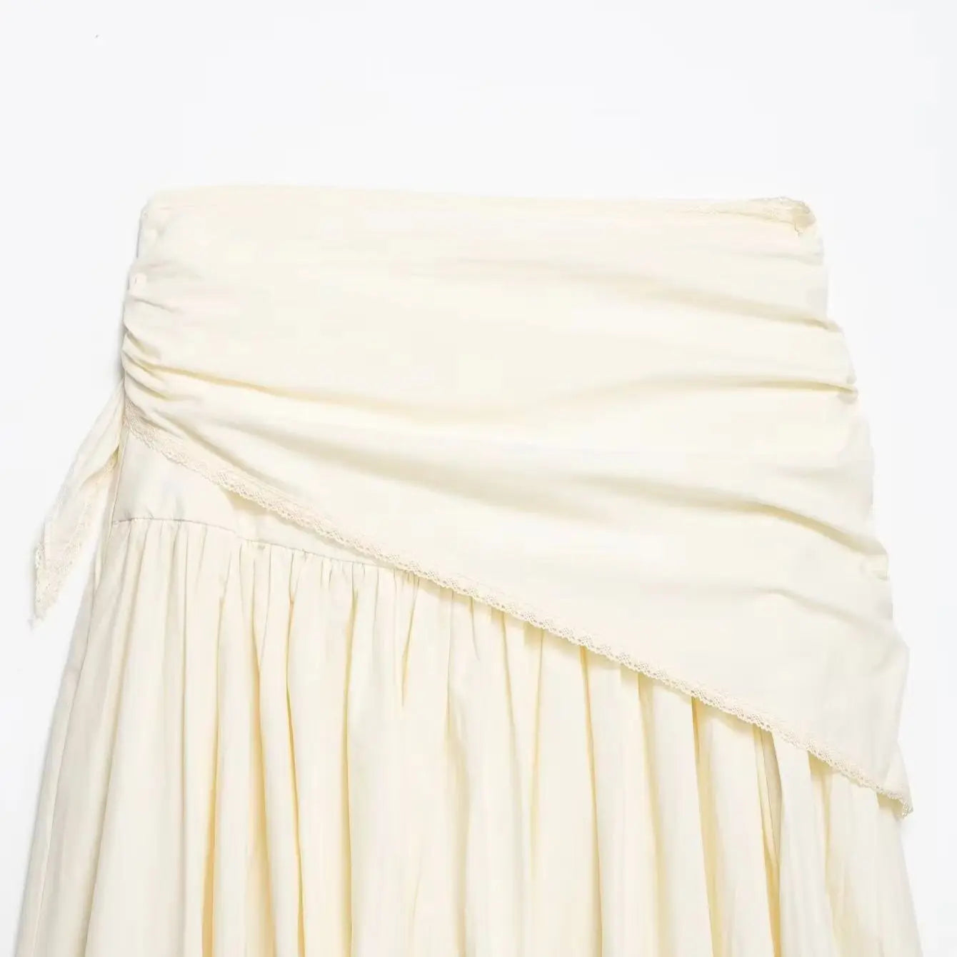 Women French Elegant Skirt 2026 Summer New In Mid-Length Dress High Waist Solid Vintage Skirts Lady Fashion Party Street Clothes